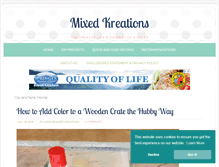 Tablet Screenshot of mixedkreations.com